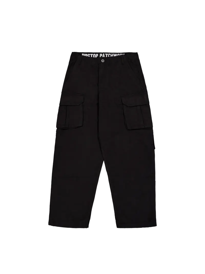 Alpha Industries Ripstop Patchwork Pant Black-03