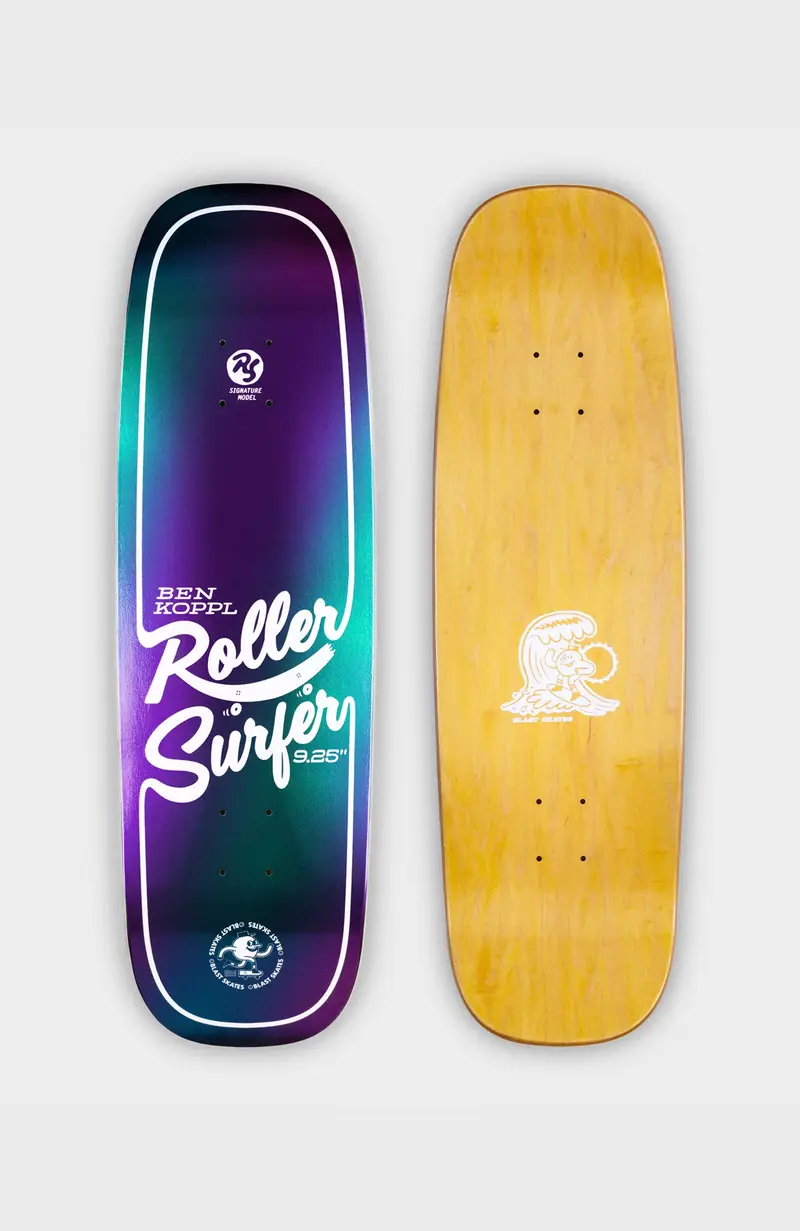 BEN KOPPL IRIDESCENT 'ROLLER SURFER' DECK
