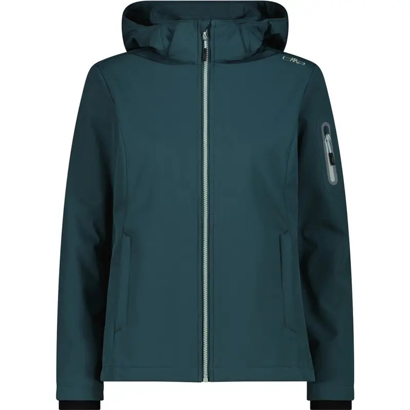 CMP Zip Hood Damen Softshelljacke trek green