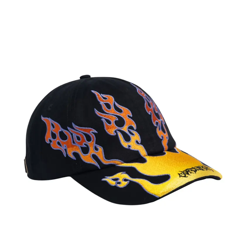 Corduroy - Cap Flames - black