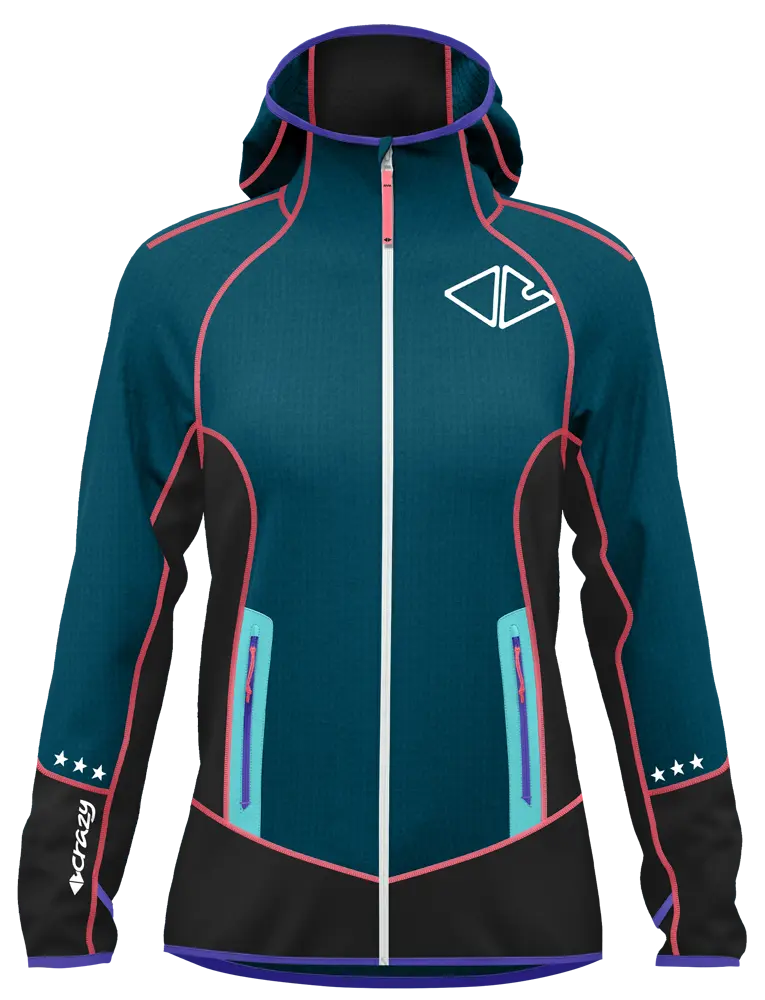 Crazy Idea Pull Next Damen Midlayer frozen