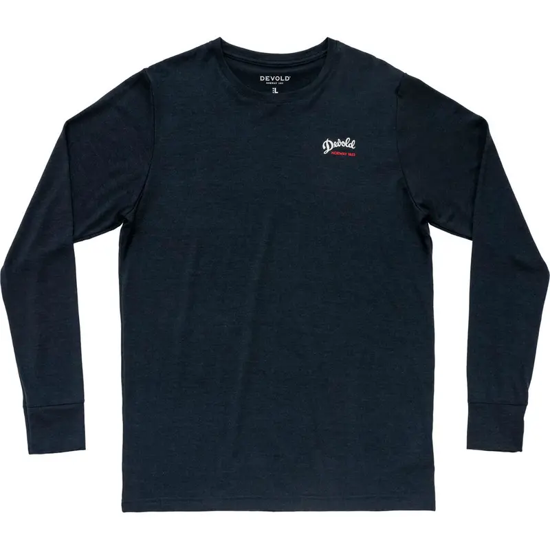 Devold Classic Script Herren Langarmshirt ink