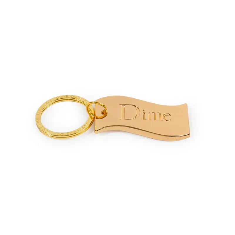 Dime - Keychain - Flag - gold