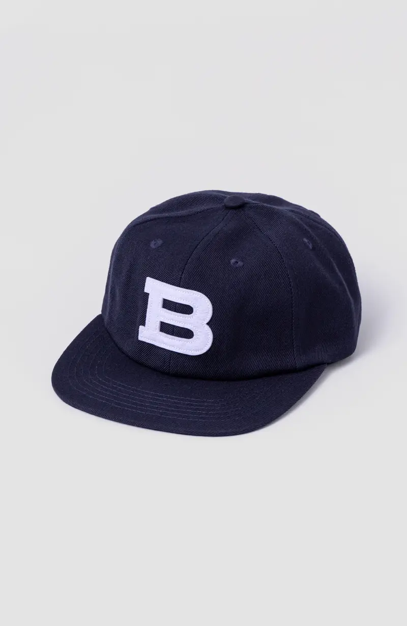 FELT B' SIX PANEL CAP - Navy