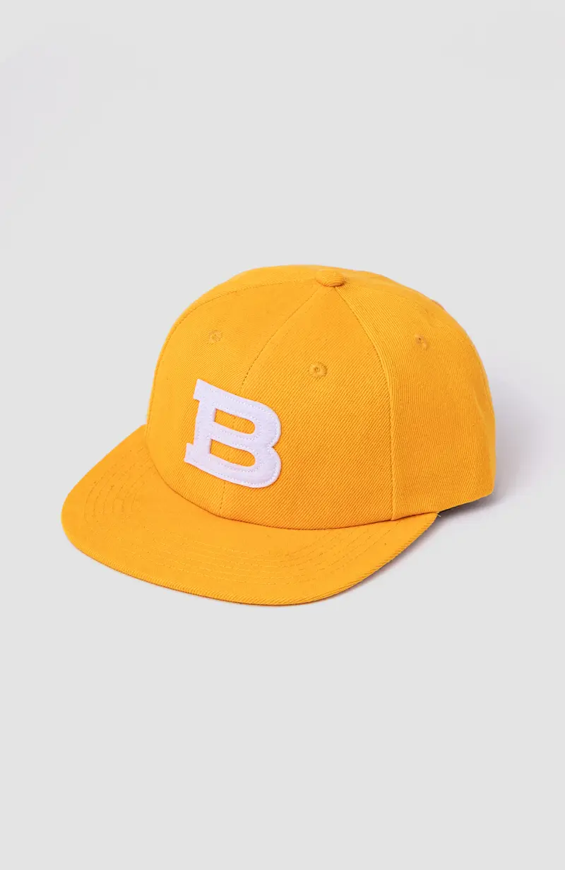 FELT B' SIX PANEL CAP - Yellow