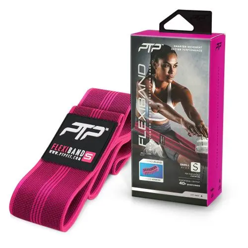FLEXIBAND Elasticated Woven Stretching Loop Pink small