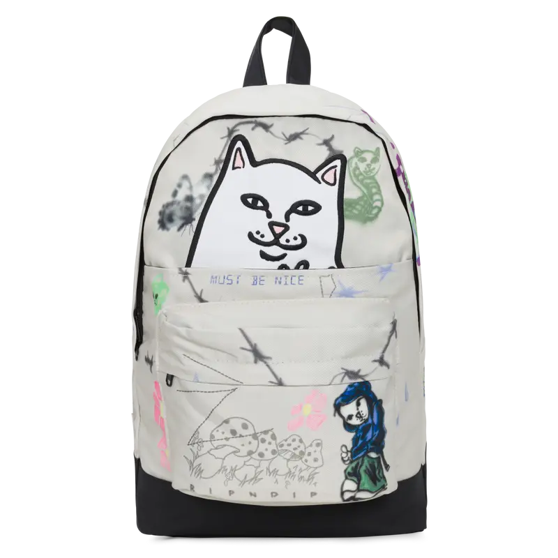 Goosebumps Velcro Backpack (Bone)