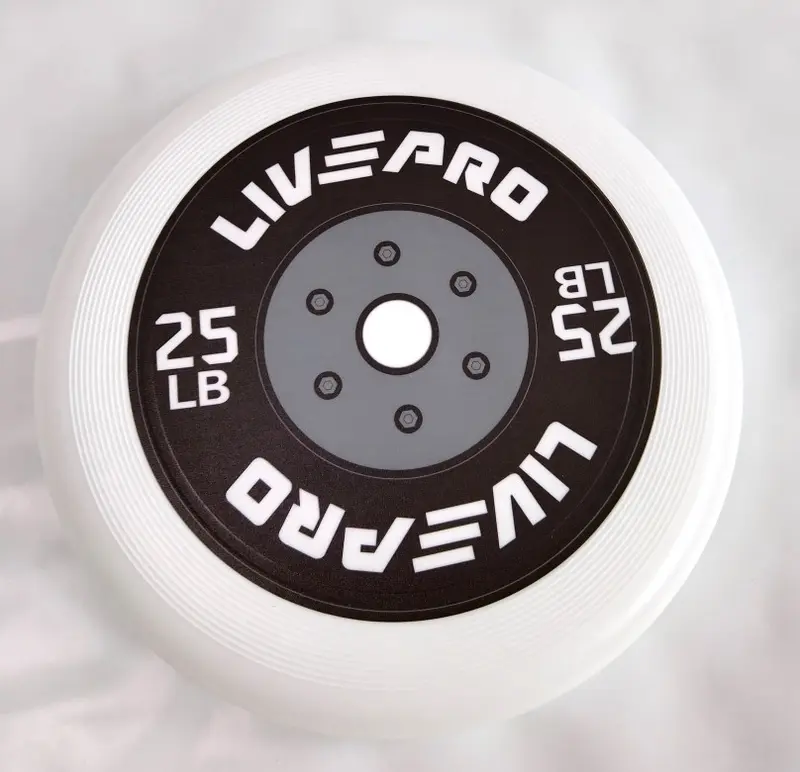 LIVEPRO Frisbee - weißes oder schwarzes Logo