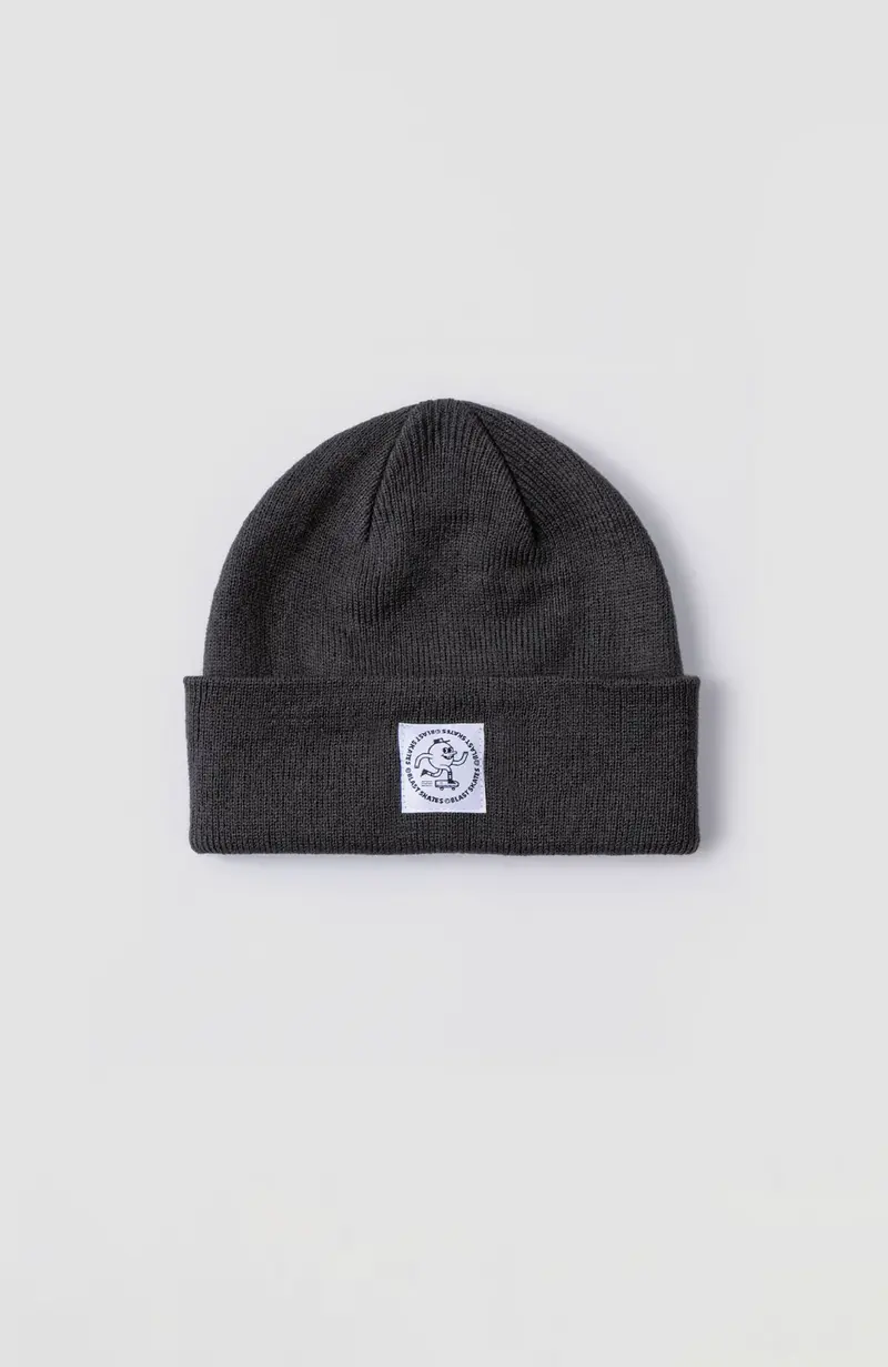 LOGO BEANIE - Dark Grey