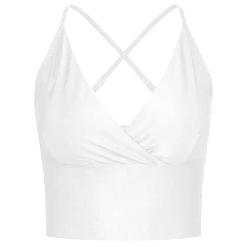 Lux Crop Top - solid white