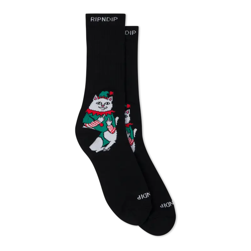 Nermal Elf Socks (Black)