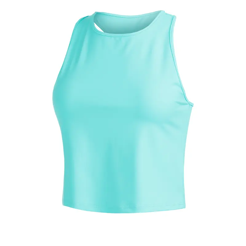 Short Basic Tank-Top Damen-Mint