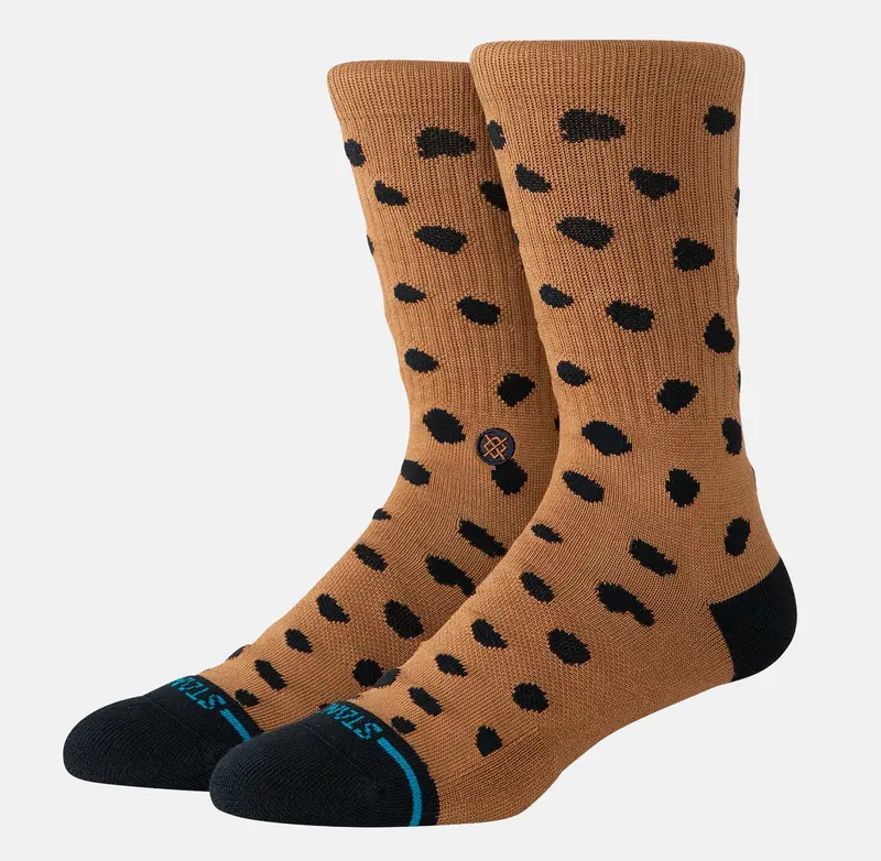Stance W' Leopard Crew Socks - Brown
