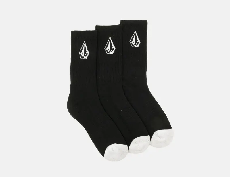 Volcom Full Stone 3-Pack Socke - Black