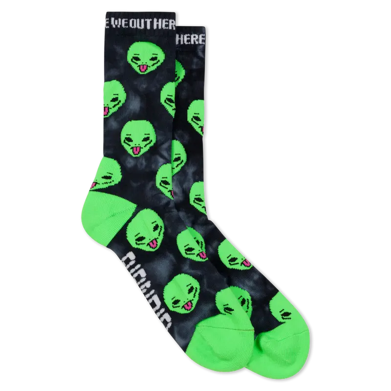 We Out Here Socks (Black Lightning)