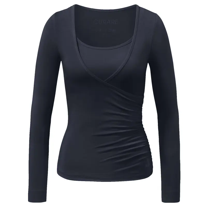 Wrap-Shirt - midnight blue